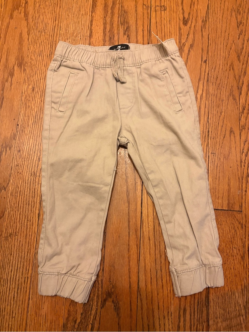 New with tags! Toddlers Beige dress Pants - Neutral Cotton Blend- 18m